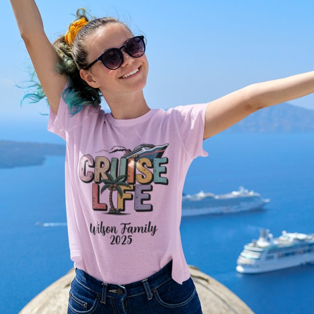 Cruise Life-Anpassningsbar - Family Summer Reunion T Shirt (Skapare uppladdad)
