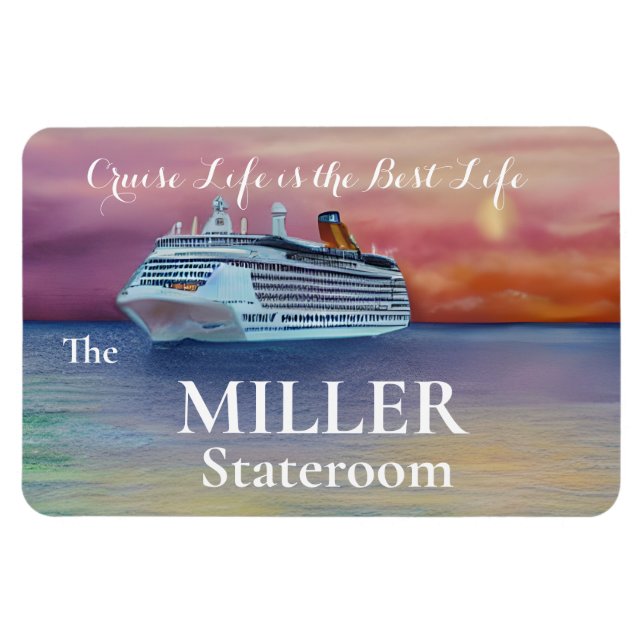Cruise Life är Bästa Life Stateroom Door Magnet (Horisontell)