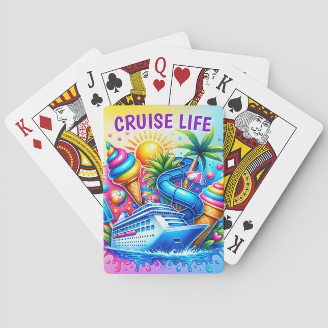 Cruise Life Frakt, Ice Cream Spelkort (Baksidan)