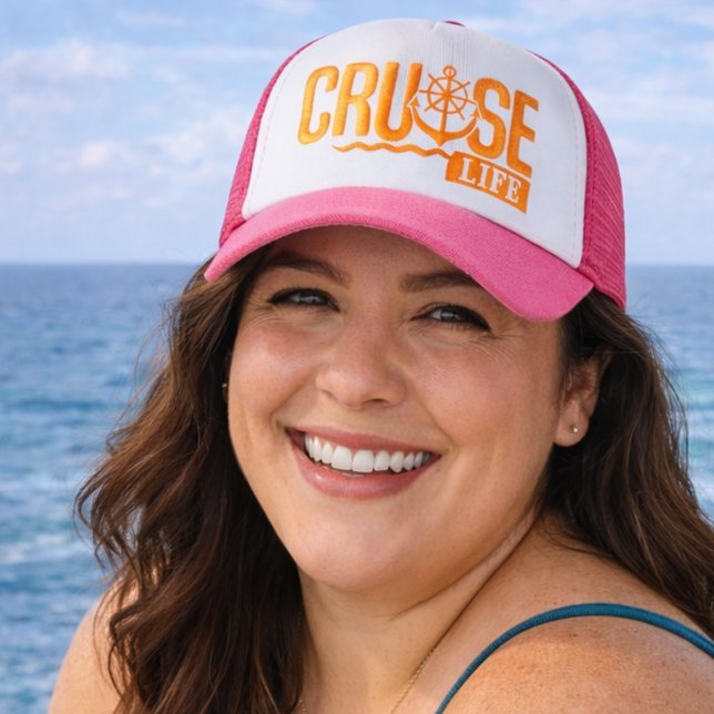 Cruise Life Keps (Fun Cruise Hat featuring #CruiseLife)