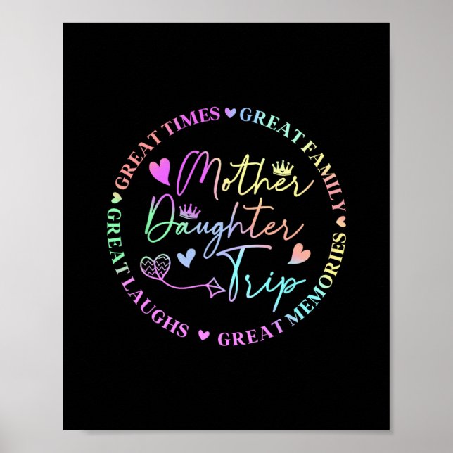 Cruise Mamma Dotter Resa 2025 Rolig Mamma Dotter Poster (Framsidan)
