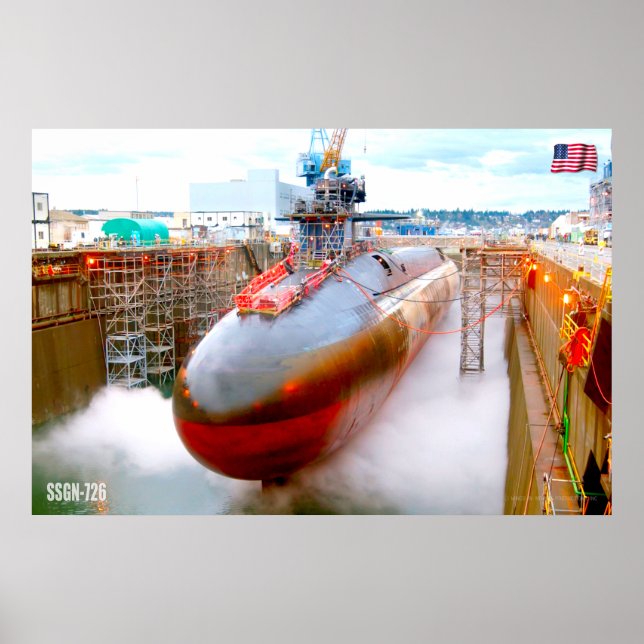 CRUISE MISSILE SUBMARINE - SSGN-726 POSTER (Framsidan)