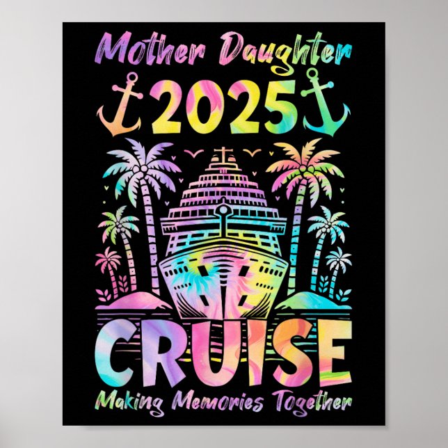 Cruise Mor Dotter Resa 2025 Funny Mamma Daughte Poster (Framsidan)