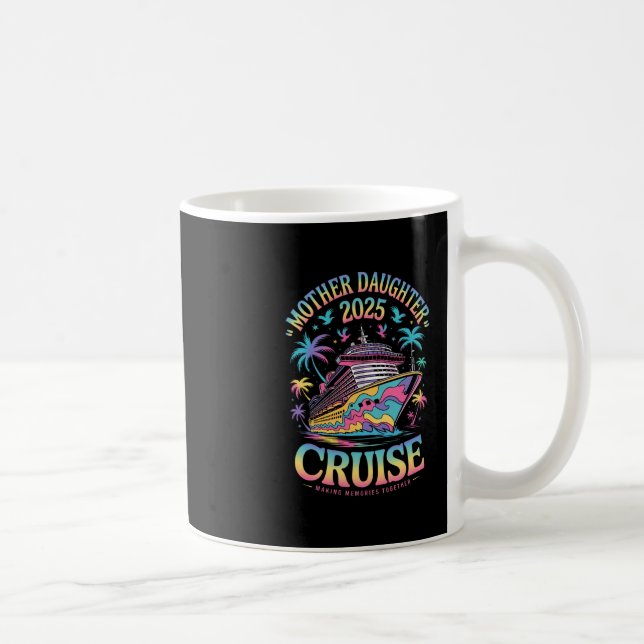 Cruise Mor Dotter Resa 2025 Rolig Mom Dotter Kaffemugg (Höger)