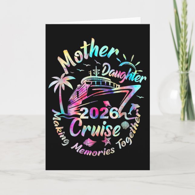 Cruise Mor Dotter Resa 2026 Rolig Mamma Dotter Kort (Framsida)