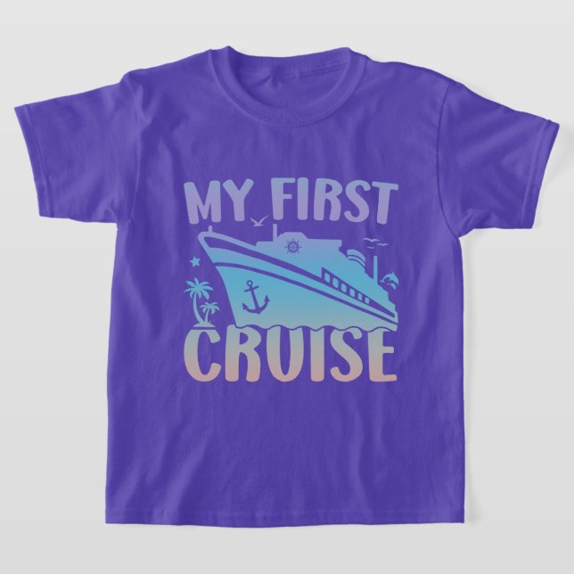 Cruise My First Cruise 2025 Family Vacation Cruise T Shirt (Laydown)