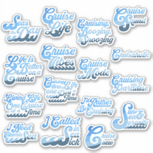 Cruise Ord Sticker Lakan Klistermärken