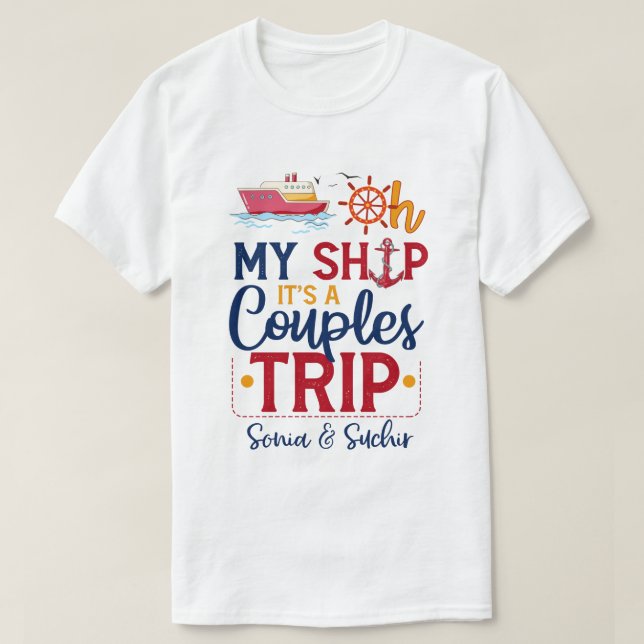 Cruise Par Vacation T Shirt (Design framsida)