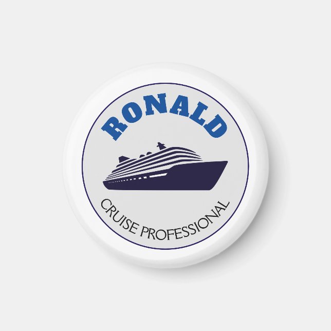Cruise Professionell Magnet Namn Gift (Framsidan)