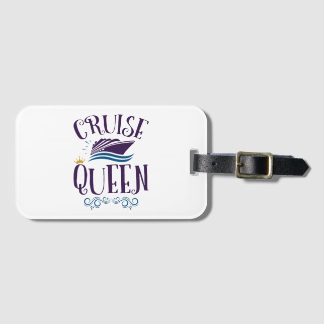 Cruise Queen Cute Cruising Women Bagagebricka (Framsida horisontal)