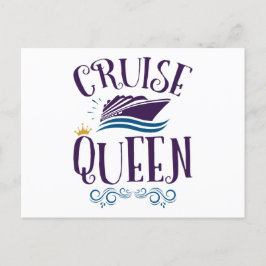 Cruise Queen Cute Cruising Women Vykort