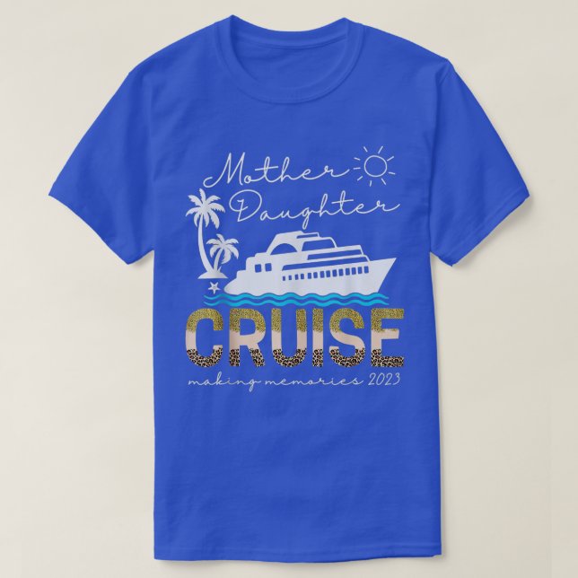 Cruise Resa Mor-dottern Cruise Frakt Resa Leopa T Shirt (Design framsida)