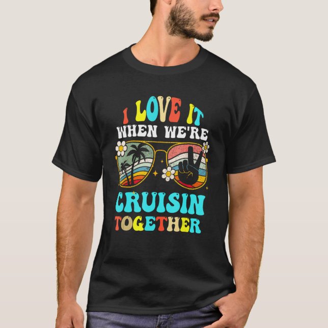 Cruise Ship Vacation Friends Buddies Couples Girl  T Shirt (Framsida)