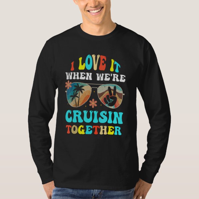 Cruise Ship Vacation Friends Buddies Couples Girl  T Shirt (Framsida)