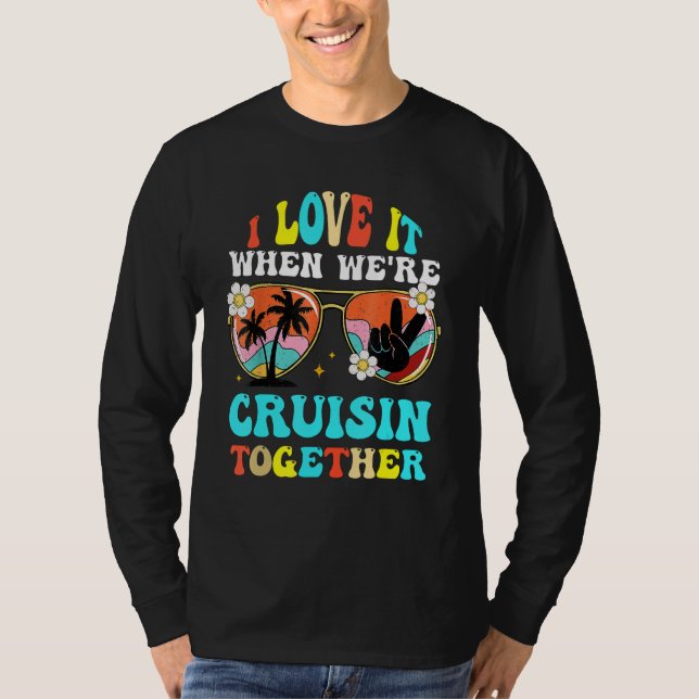 Cruise Ship Vacation Friends Buddies Couples Girl  T Shirt (Framsida)
