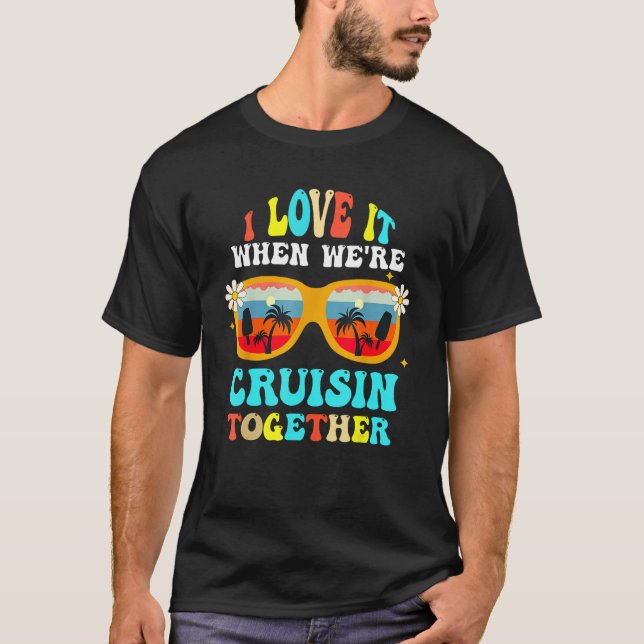 Cruise Ship Vacation Friends Buddies Couples Girl  T Shirt (Framsida)