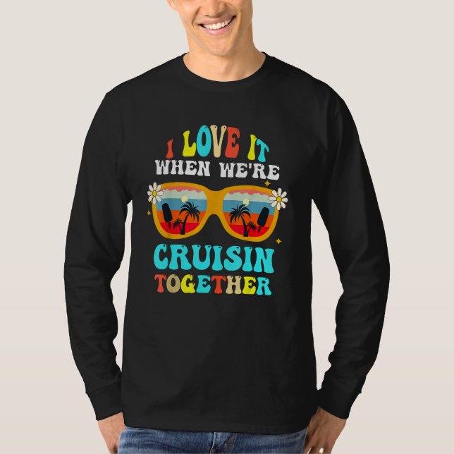 Cruise Ship Vacation Friends Buddies Couples Girl  T Shirt (Framsida)