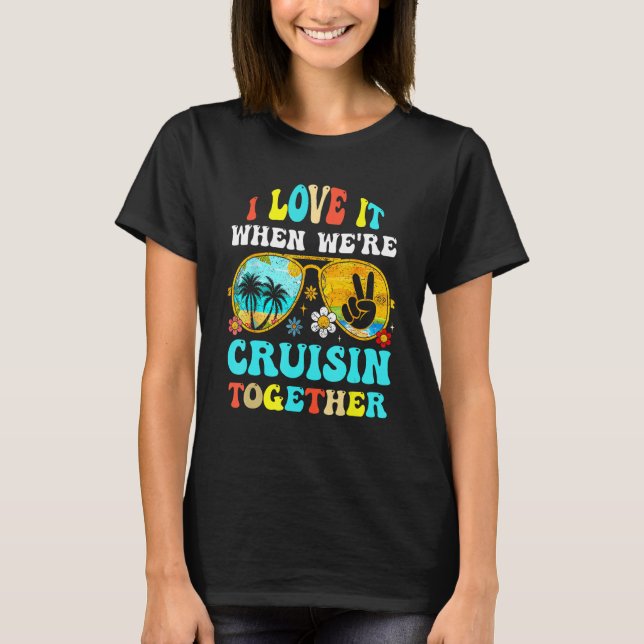 Cruise Ship Vacation Friends Buddies Couples Girl  T Shirt (Framsida)
