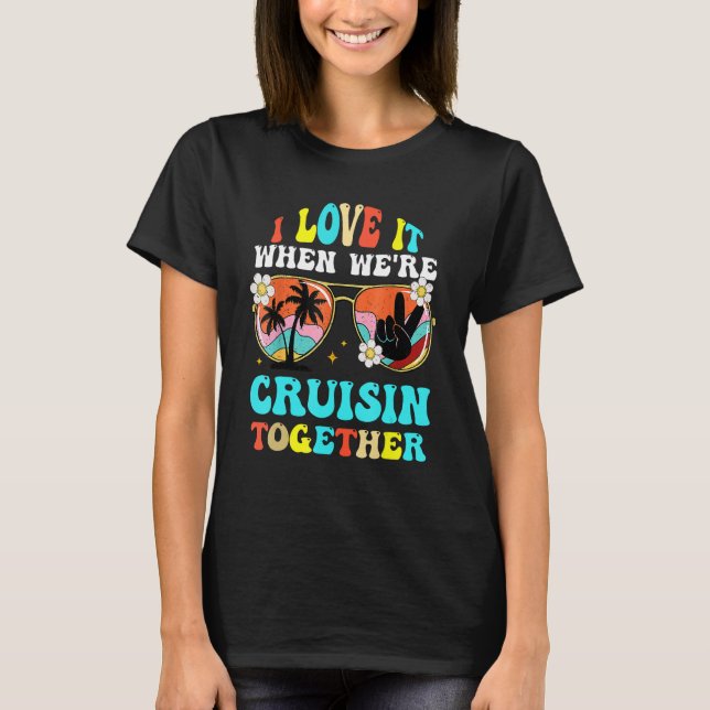 Cruise Ship Vacation Friends Buddies Couples Girl  T Shirt (Framsida)