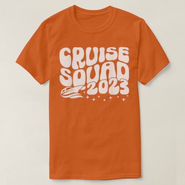 Cruise Squad 2023 Sommar Vacation Family Friend el T Shirt (Design framsida)