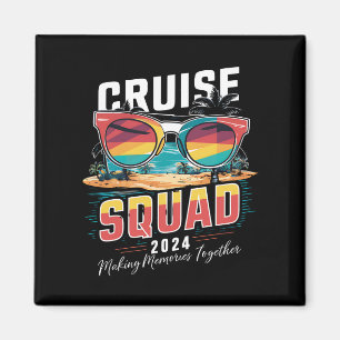 Cruise Squad 2024 Sommarlov Matchande Familj Magnet