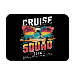 Cruise Squad 2024 Sommaruppehåll Matchande Familj Magnet