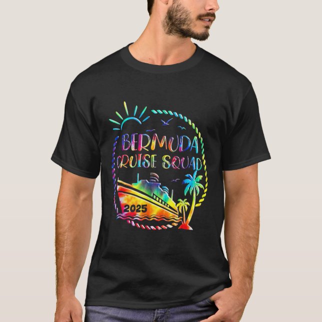Cruise Squad 2025 Bermuda seglar tillsammans Squad T Shirt (Framsida)