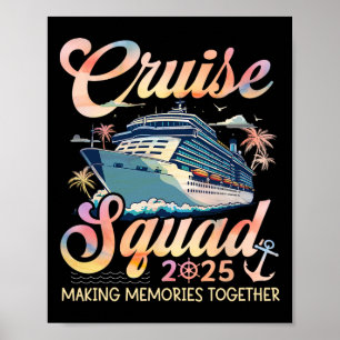Cruise Squad 2025 Familj Grupp Matchande Sommarlov Poster