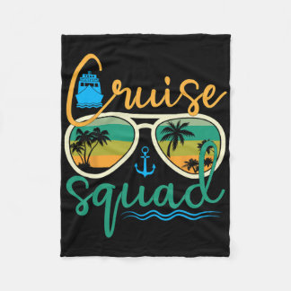 Cruise Squad 2025 Familje Semester Strand Matchand Fleecefilt