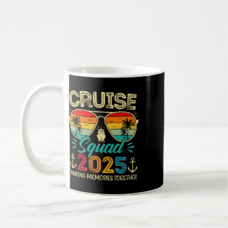 Cruise Squad 2025 Familjegrupp Matchande Sommarlov Kaffemugg