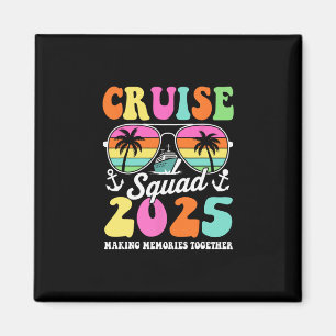 Cruise Squad 2025 Familjegrupp Matchande Sommarlov Magnet