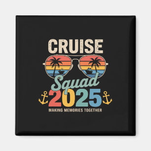 Cruise Squad 2025 Familjegrupp Matchande Sommarlov Magnet