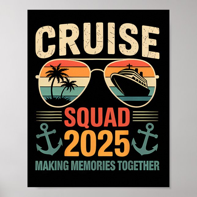 Cruise Squad 2025 Familjesemester Matchande grupp  Poster (Framsidan)