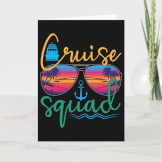 Cruise Squad 2025 Familjeutflykt Beach Matchande G Kort