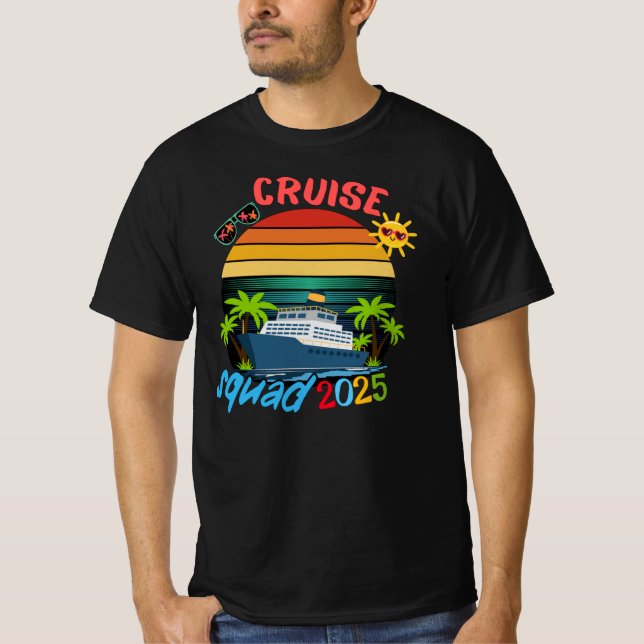 Cruise Squad 2025 Family Group Matching Summer  T Shirt (Framsida)