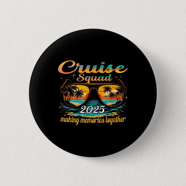 Cruise Squad 2025 Family Group Matching Summer Vac Knapp (Framsida)