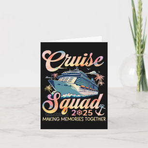 Cruise Squad 2025 Family Group Matching Summer Vac Kort
