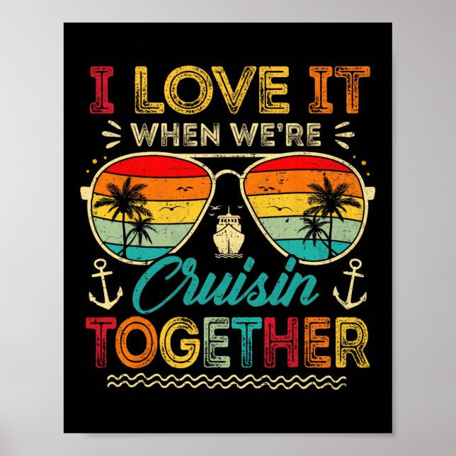 Cruise Squad 2025 Family Group Matching Summer Vac Poster (Framsidan)