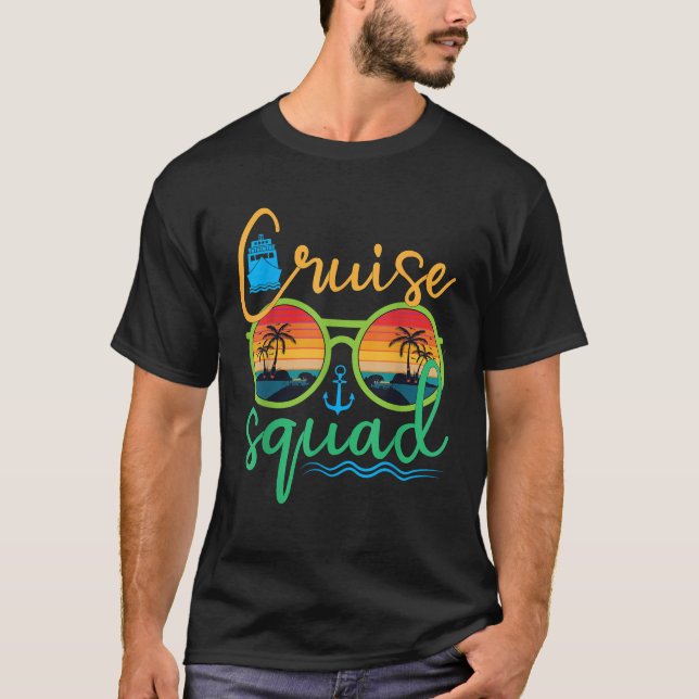 Cruise Squad 2025 Family Vacation Beach Matching G T Shirt (Framsida)
