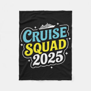 Cruise Squad 2025 Matchande familjegrupp sommarlov Fleecefilt