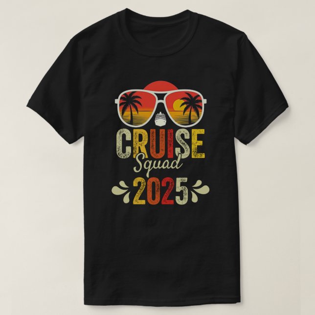 Cruise Squad 2025 Matching Summer Vacation Family T Shirt (Design framsida)
