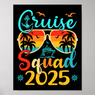 Cruise Squad 2025 Sommarlov Familj Matchande Poster