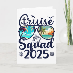 Cruise Squad 2025 Sommaruppehåll Matchande Familj Kort