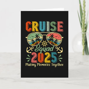 Cruise Squad 2025 Sommaruppehåll Matchande Familj Kort
