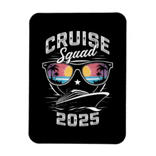 Cruise Squad 2025 Sommaruppehåll Matchande Familj Magnet