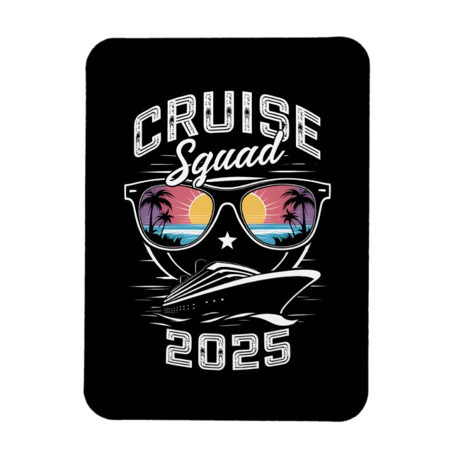 Cruise Squad 2025 Sommaruppehåll Matchande Familj  Magnet (Vertikal)