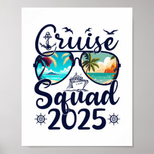 Cruise Squad 2025 Sommaruppehåll Matchande Familj Poster