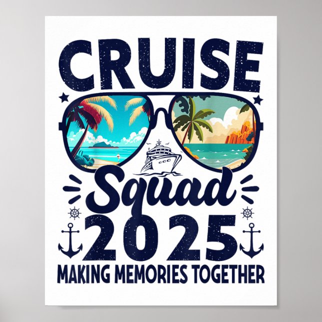 Cruise Squad 2025 Summer Vacation Resa Group Match Poster (Framsidan)