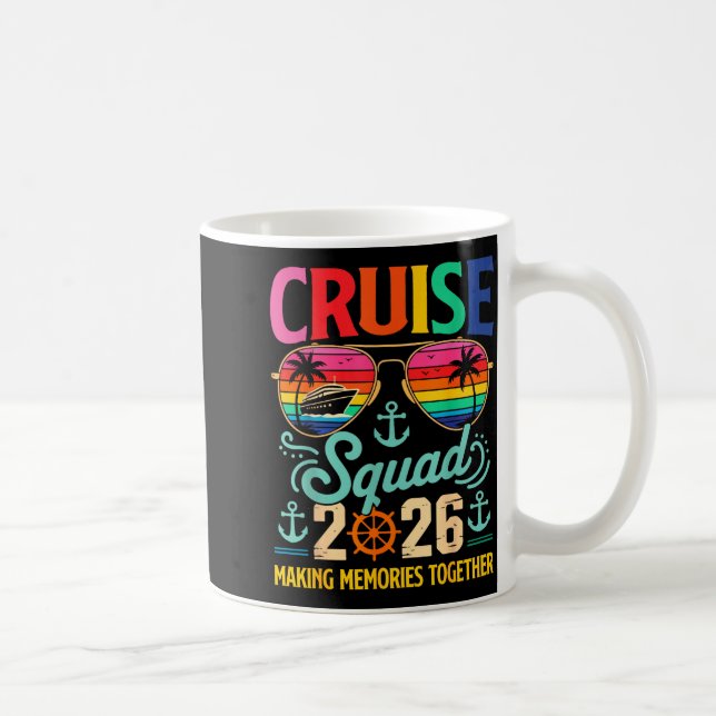 Cruise Squad 2026 Family Group Matching Summer Vac Kaffemugg (Höger)