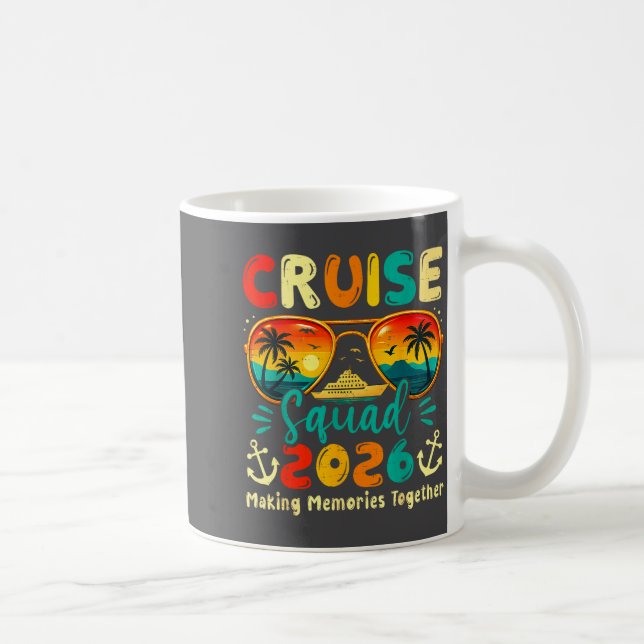 Cruise Squad 2026 Family Group Matching Summer Vac Kaffemugg (Höger)